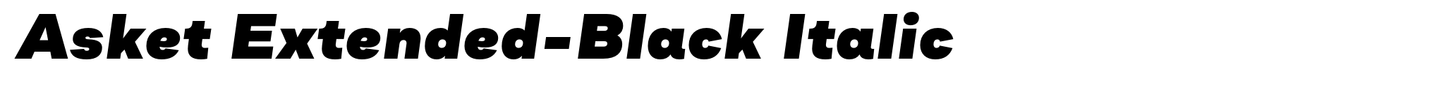 Asket Extended-Black Italic image